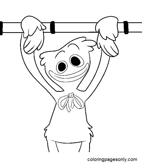 Çocuklar İçin Huggy Wuggy Boyama Sayfaları 