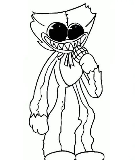 Çocuklar İçin Huggy Wuggy Boyama Sayfaları 