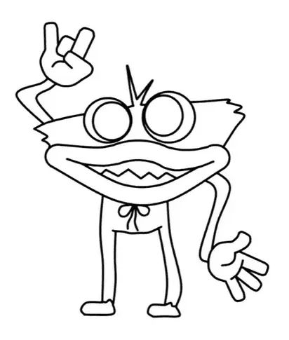 Çocuklar İçin Huggy Wuggy Boyama Sayfaları 