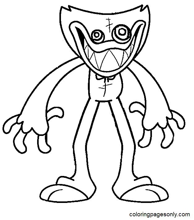 Çocuklar İçin Huggy Wuggy Boyama Sayfaları 