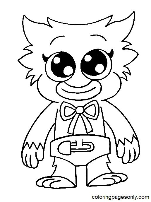 Çocuklar İçin Huggy Wuggy Boyama Sayfaları 