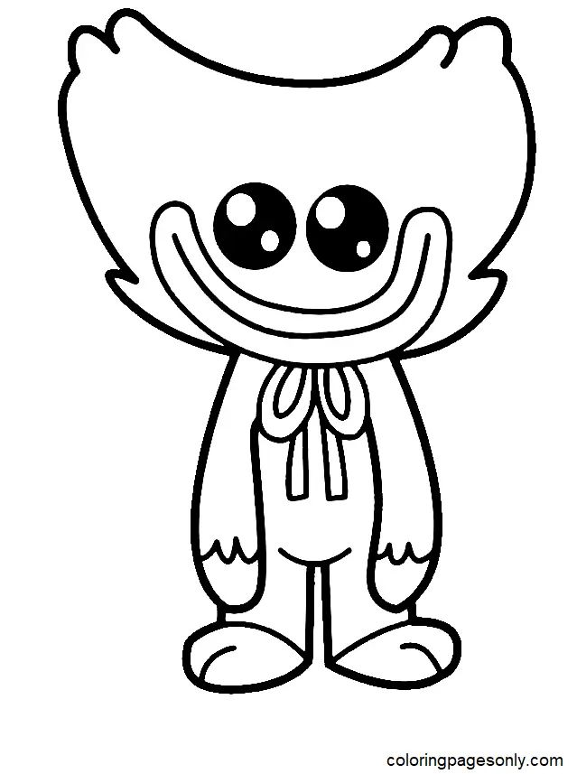 Çocuklar İçin Huggy Wuggy Boyama Sayfaları 