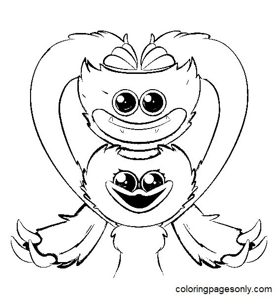 Çocuklar İçin Huggy Wuggy Boyama Sayfaları 