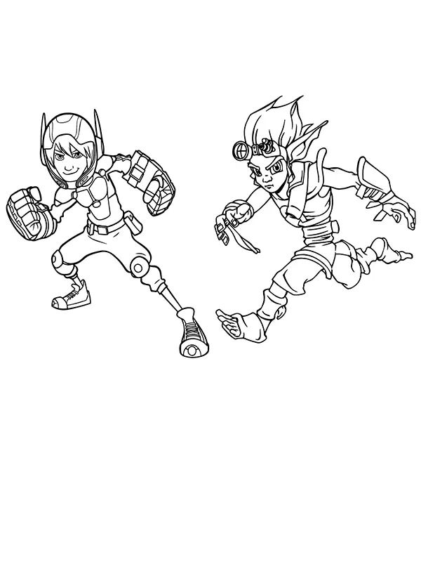 Çocuklar İçin Jak and Daxter Boyama Sayfaları 