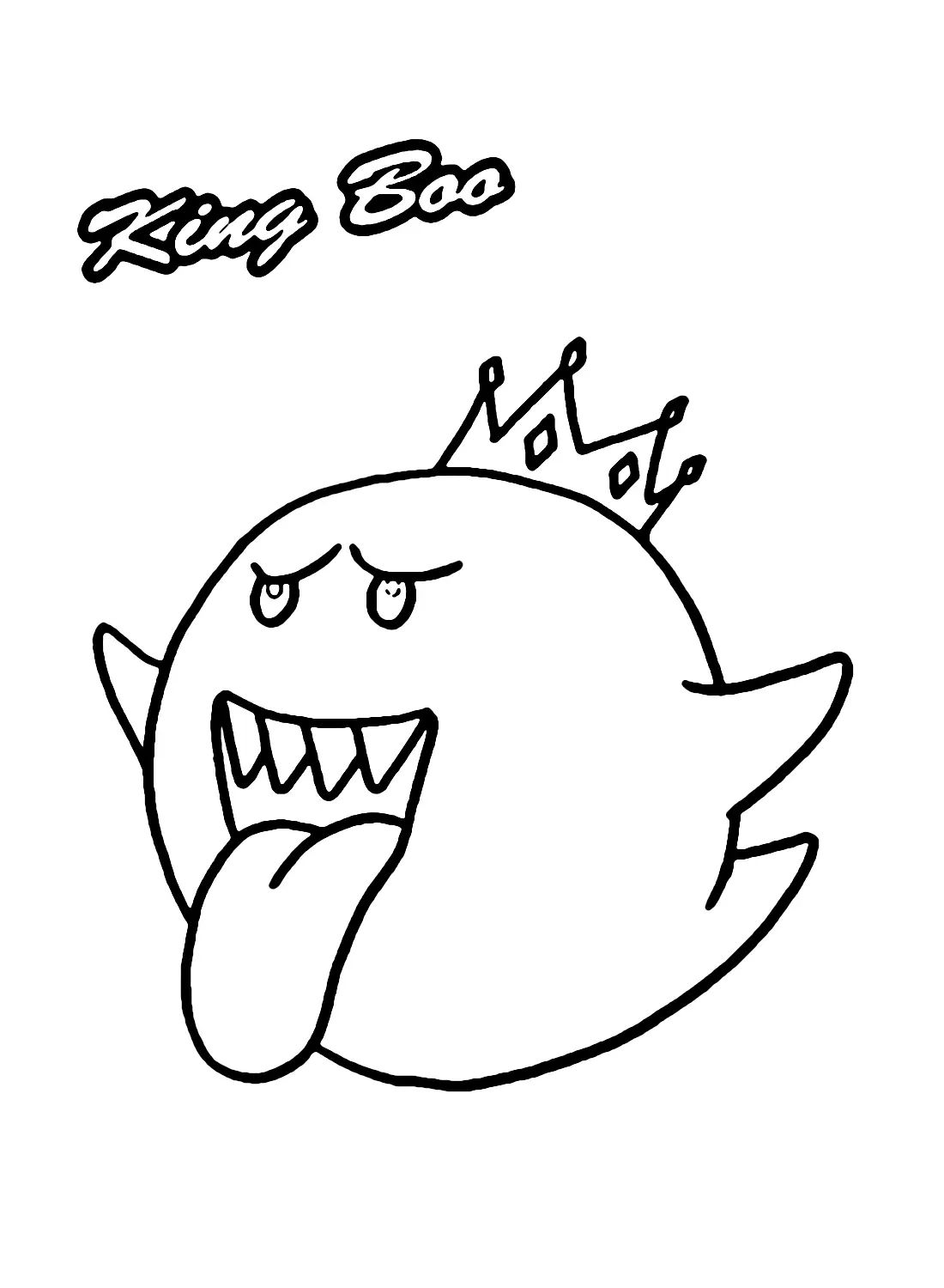 Çocuklar İçin King Boo Boyama Sayfaları 