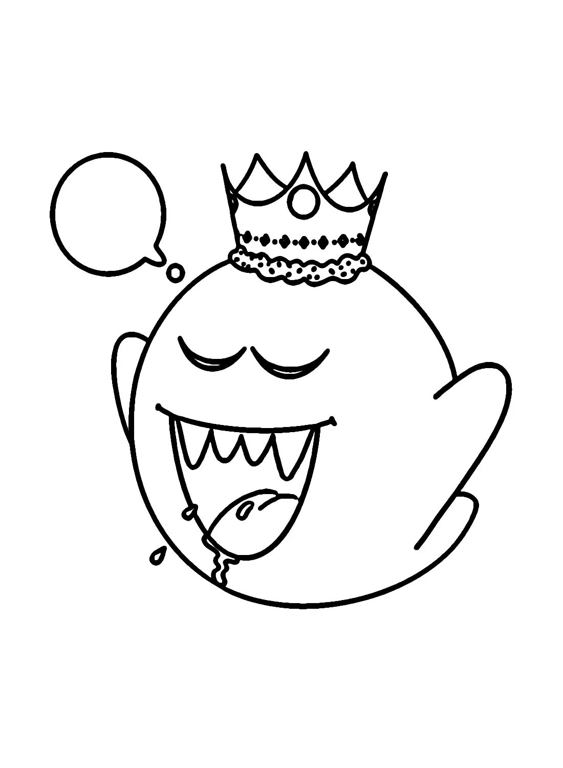 Çocuklar İçin King Boo Boyama Sayfaları 