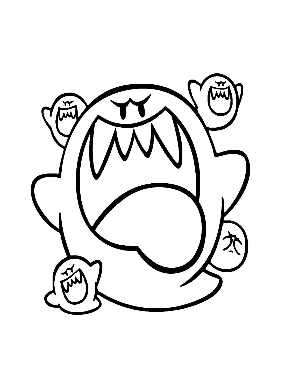 Çocuklar İçin King Boo Boyama Sayfaları 