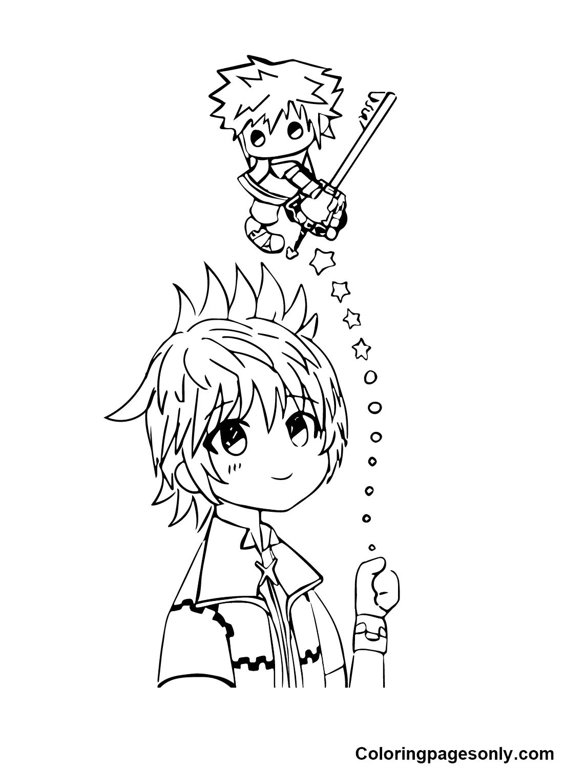 Çocuklar İçin Kingdom Hearts Boyama Sayfaları 