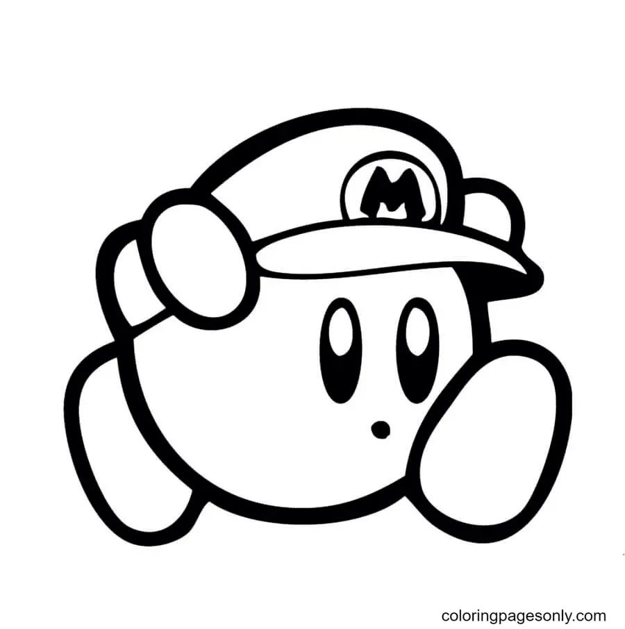 Çocuklar İçin Kirby Boyama Sayfaları 
