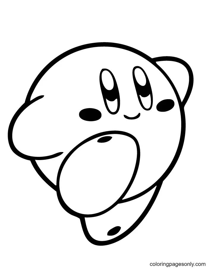 Çocuklar İçin Kirby Boyama Sayfaları 