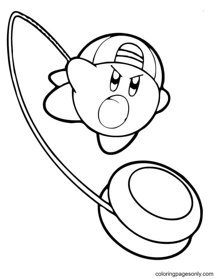Çocuklar İçin Kirby Boyama Sayfaları 