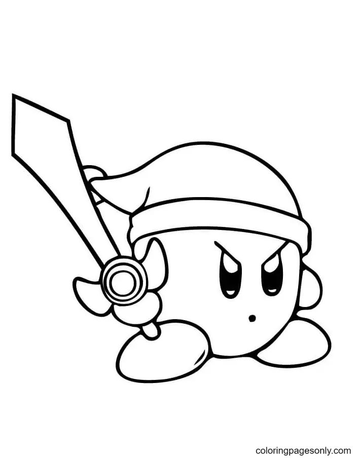 Çocuklar İçin Kirby Boyama Sayfaları 