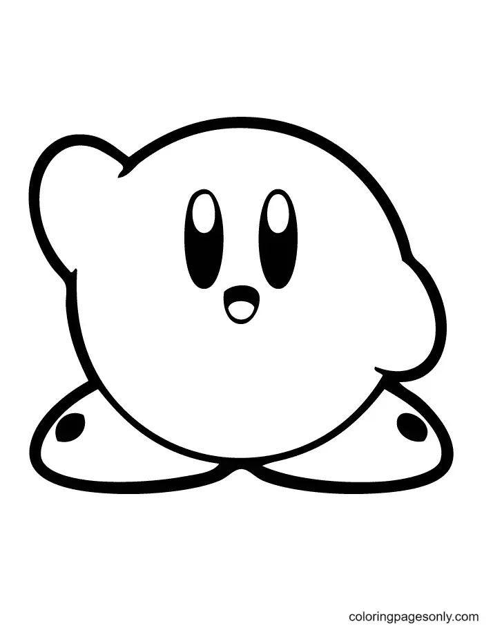 Çocuklar İçin Kirby Boyama Sayfaları 