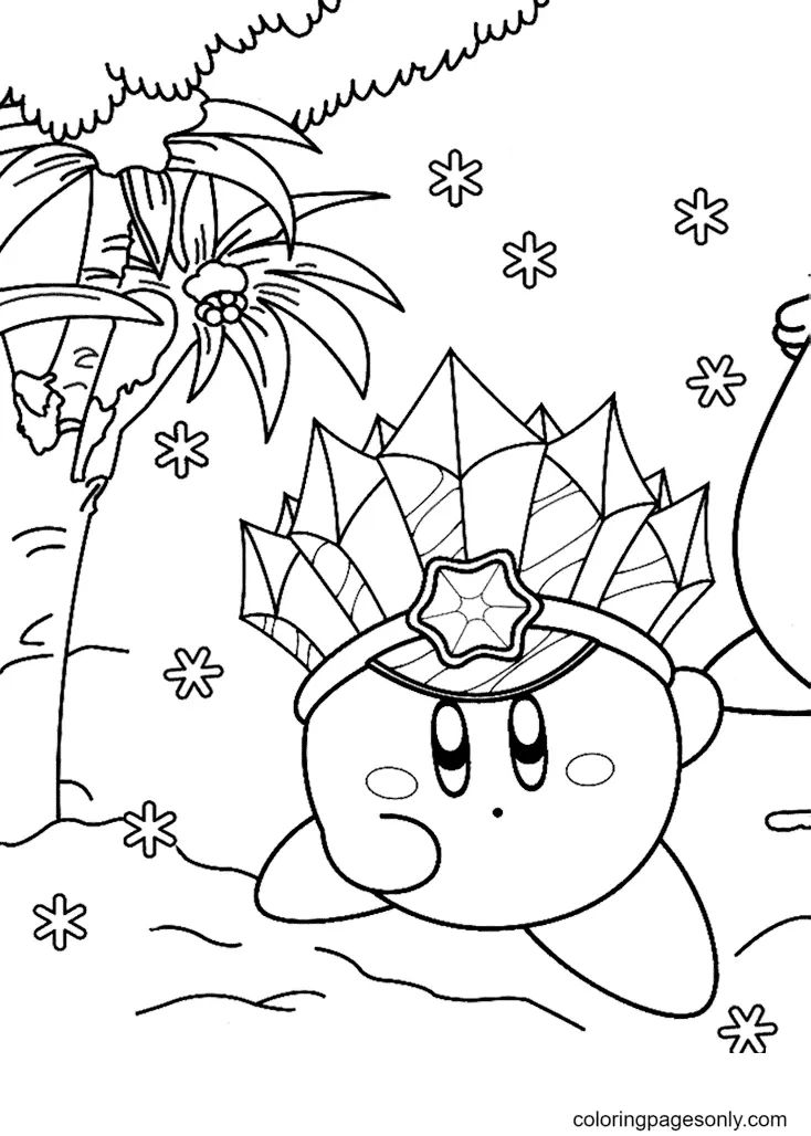 Çocuklar İçin Kirby Boyama Sayfaları 