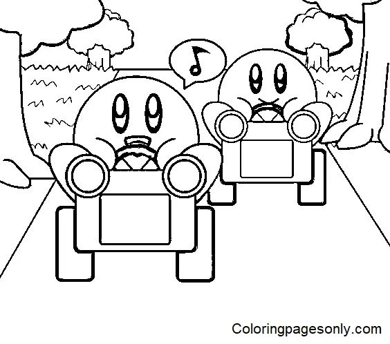 Çocuklar İçin Kirby Boyama Sayfaları 