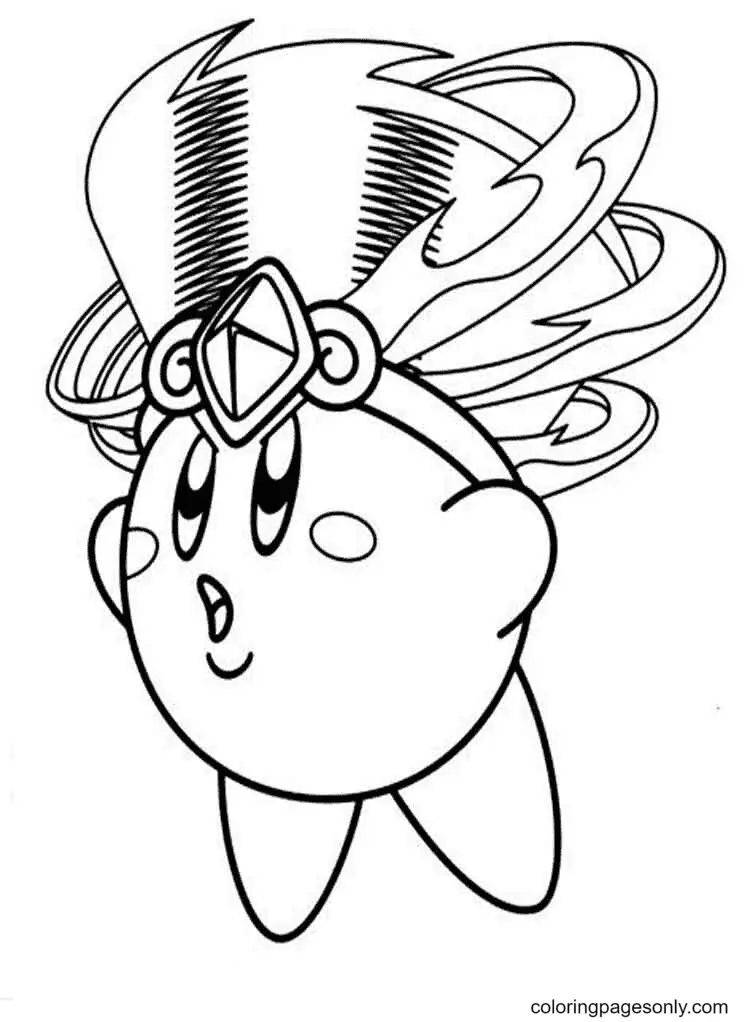 Çocuklar İçin Kirby Boyama Sayfaları 