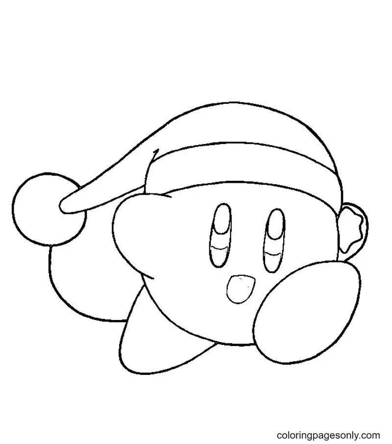 Çocuklar İçin Kirby Boyama Sayfaları 