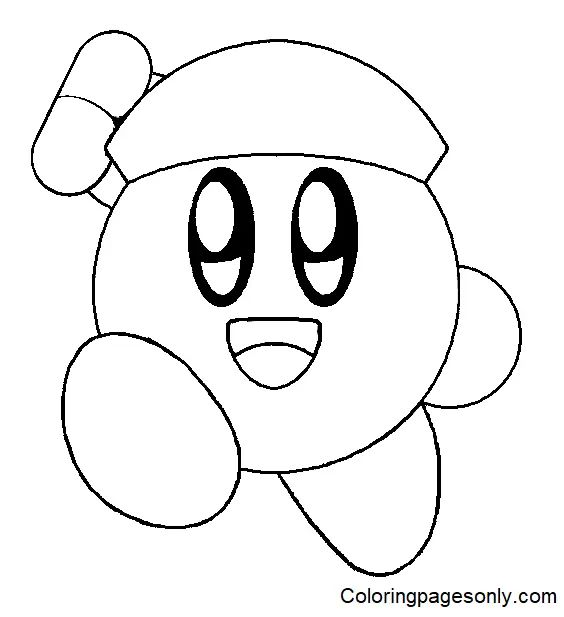 Çocuklar İçin Kirby Boyama Sayfaları 
