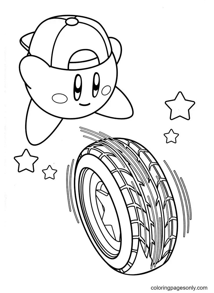 Çocuklar İçin Kirby Boyama Sayfaları 