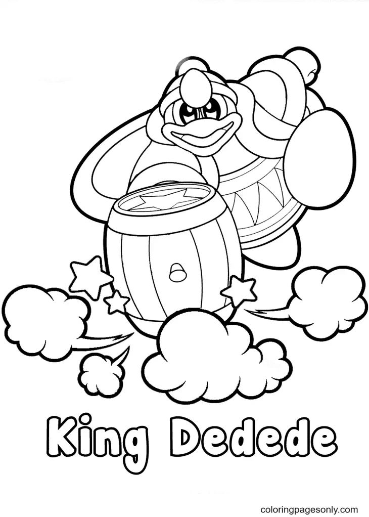 Çocuklar İçin Kirby Boyama Sayfaları 