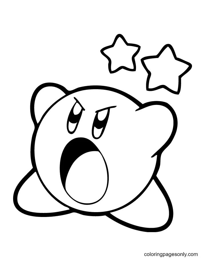 Çocuklar İçin Kirby Boyama Sayfaları 