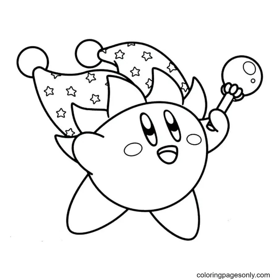 Çocuklar İçin Kirby Boyama Sayfaları 