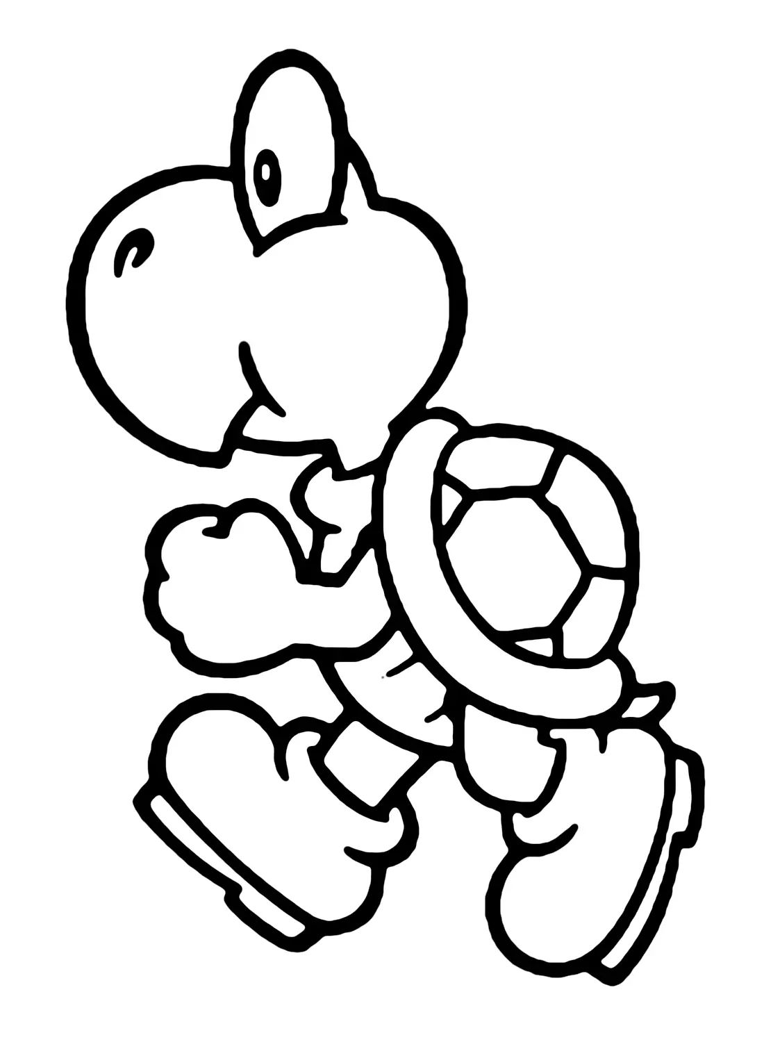 Çocuklar İçin Koopa Troopa Boyama Sayfaları 