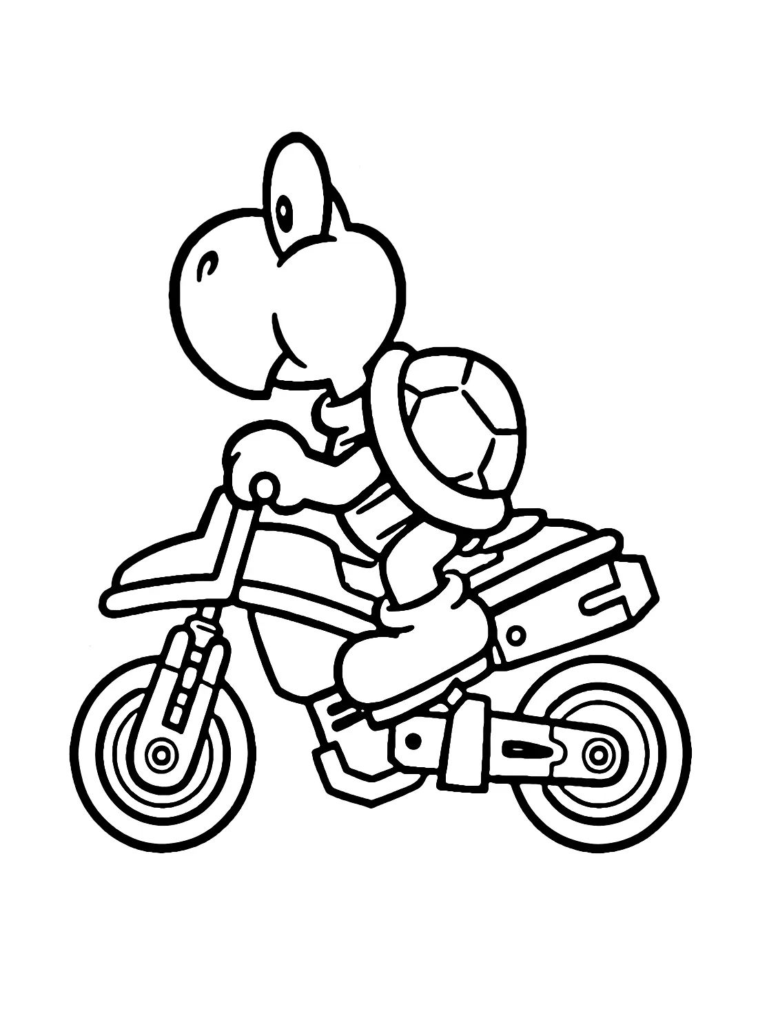 Çocuklar İçin Koopa Troopa Boyama Sayfaları 