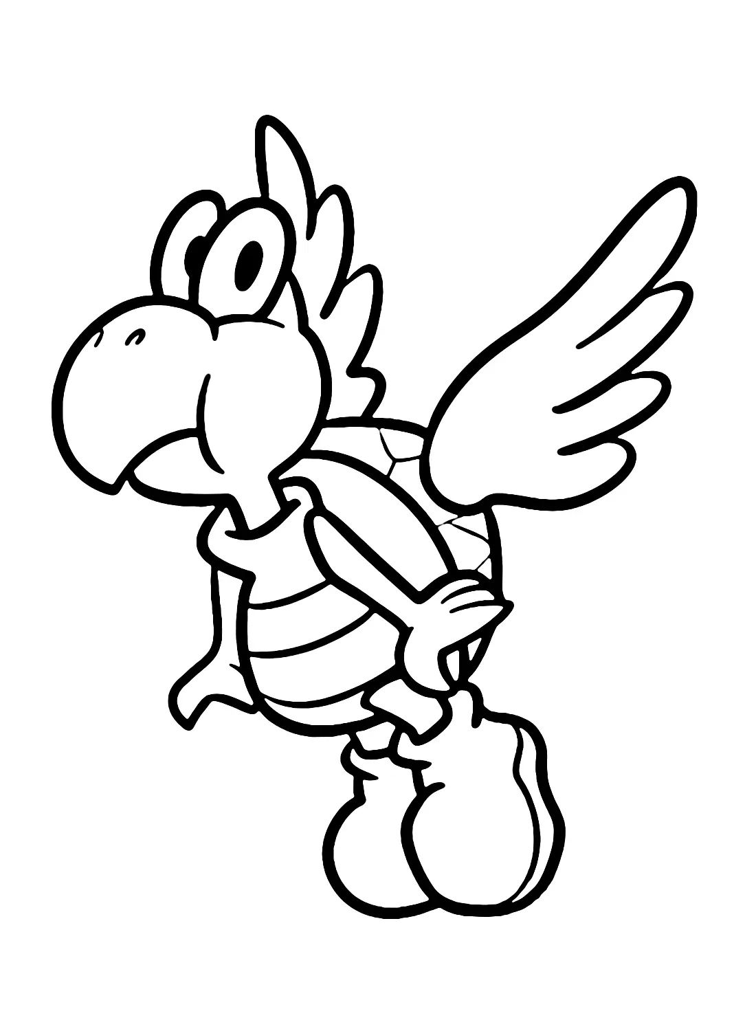 Çocuklar İçin Koopa Troopa Boyama Sayfaları 