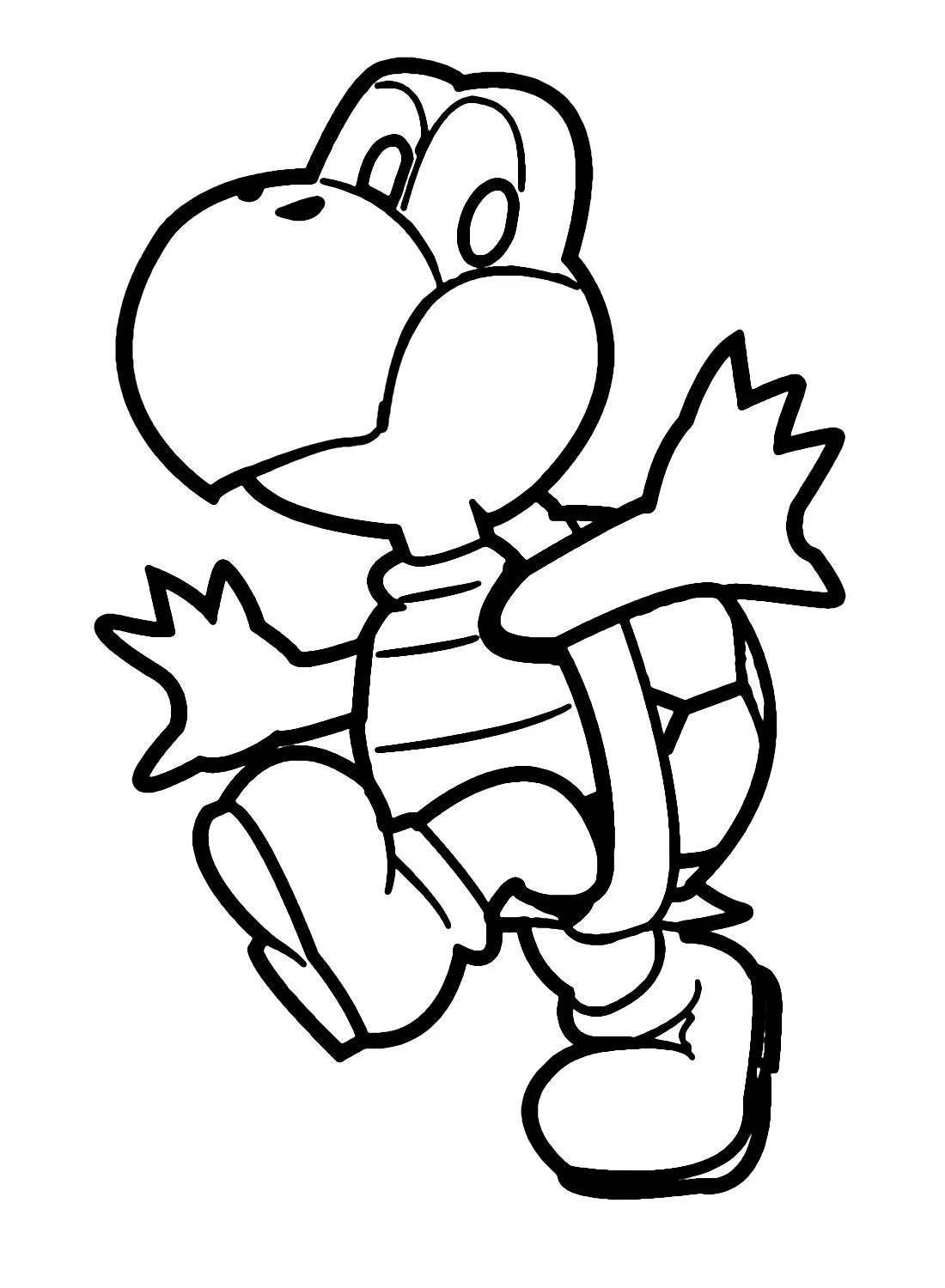 Çocuklar İçin Koopa Troopa Boyama Sayfaları 