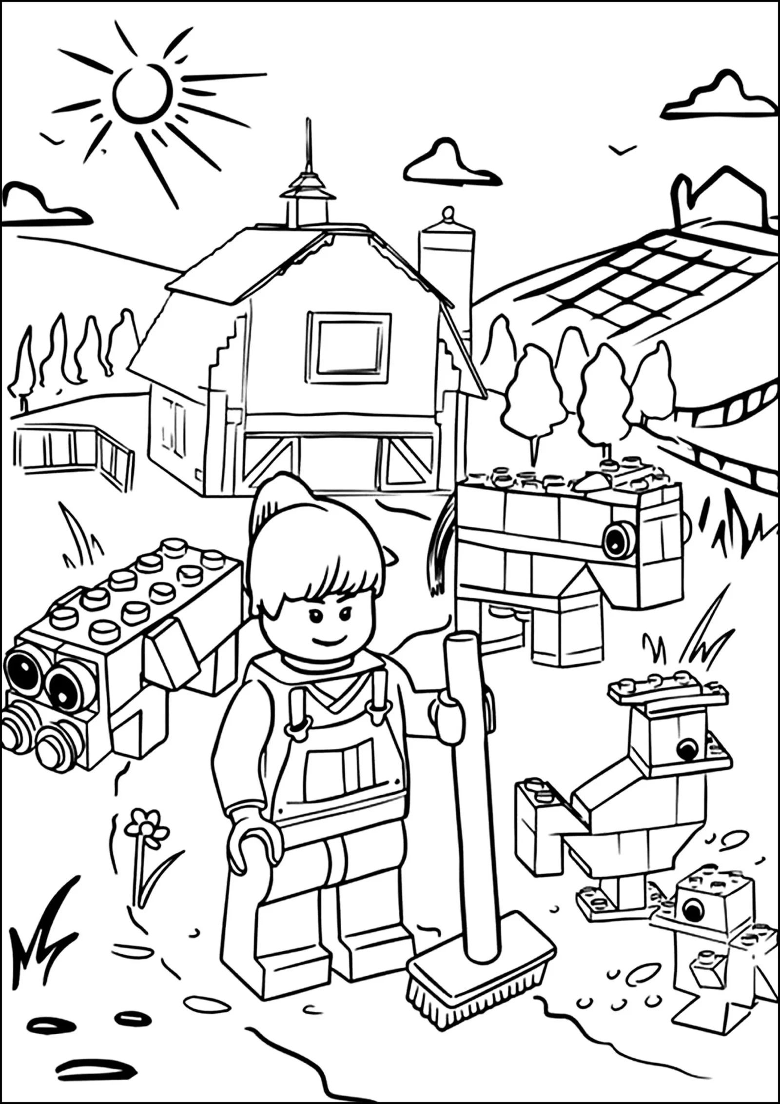 Çocuklar İçin Lego Dreamzzz Boyama Sayfaları 