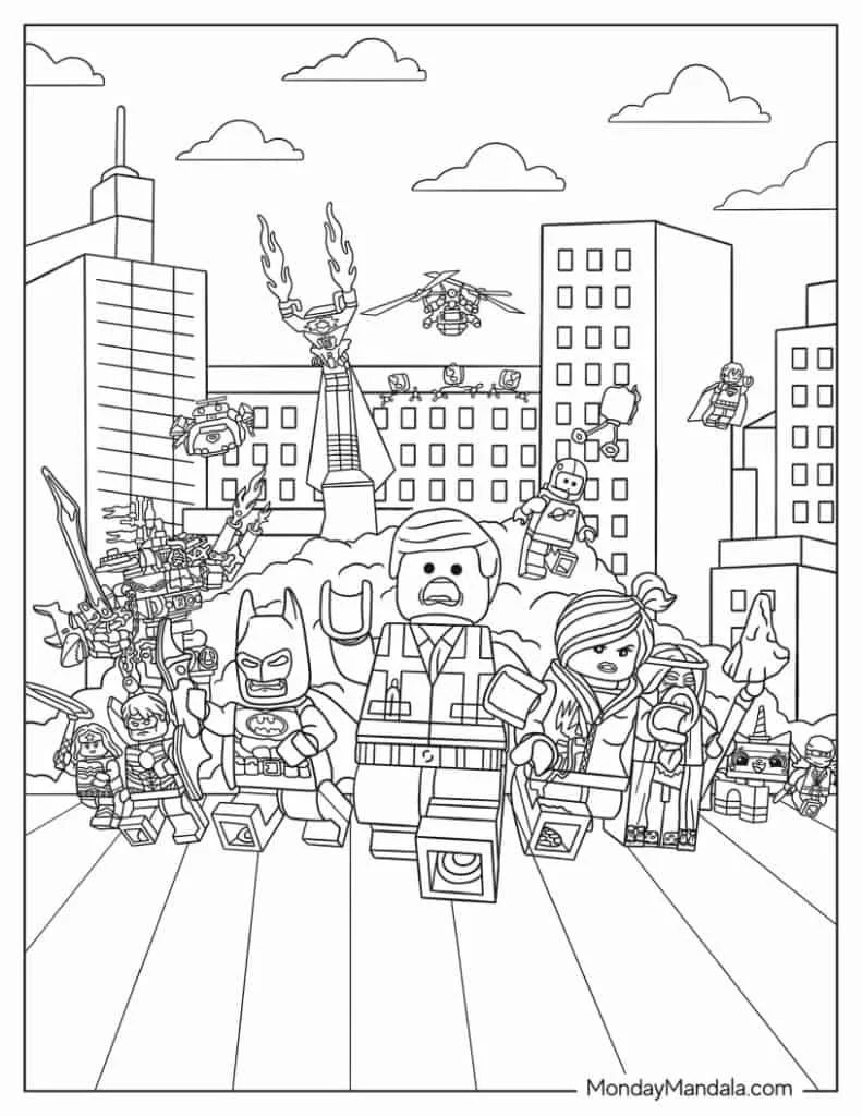 Çocuklar İçin Lego Dreamzzz Boyama Sayfaları 