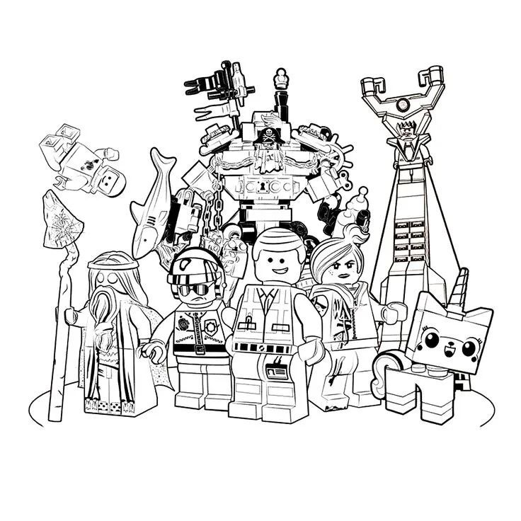 Çocuklar İçin Lego Dreamzzz Boyama Sayfaları 
