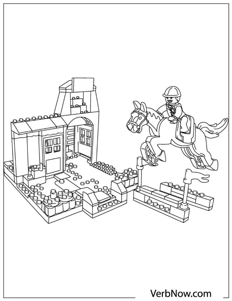 Çocuklar İçin Lego Çiftlik Boyama Sayfaları 