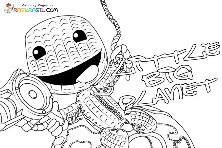Çocuklar İçin Little Big Planet Boyama Sayfaları 