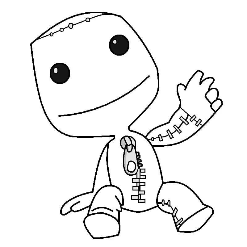 Çocuklar İçin Little Big Planet Boyama Sayfaları 