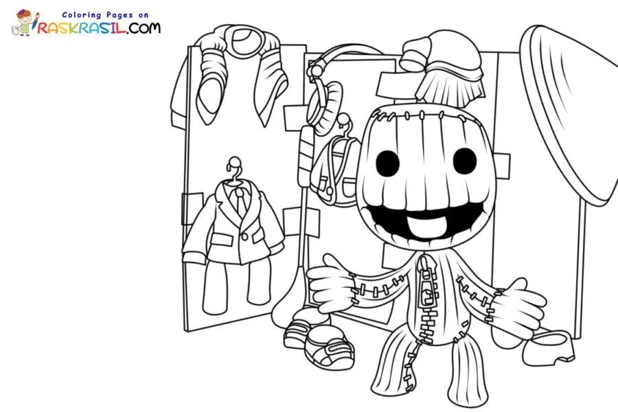 Çocuklar İçin Little Big Planet Boyama Sayfaları 