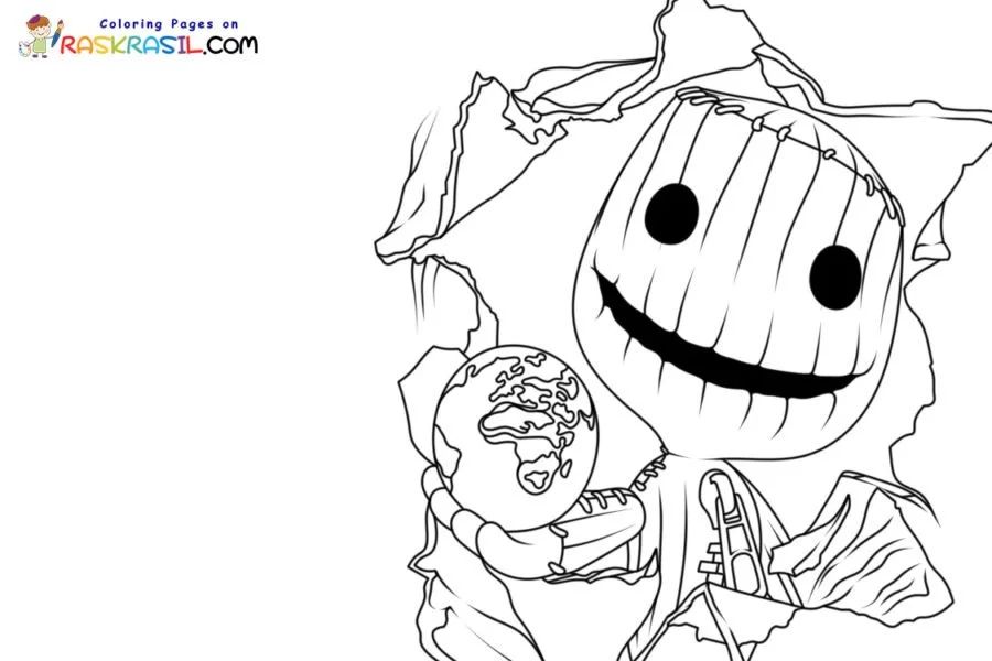 Çocuklar İçin Little Big Planet Boyama Sayfaları 