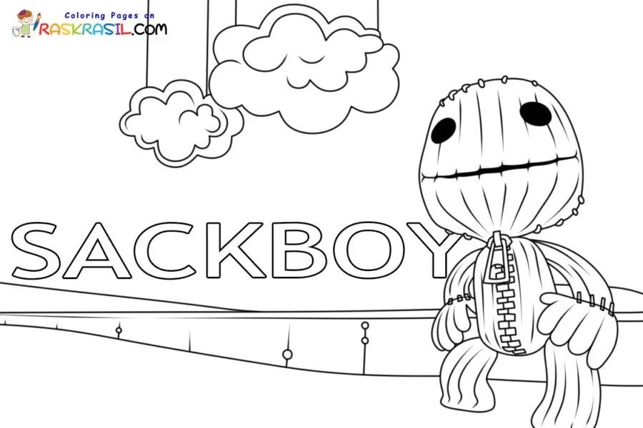 Çocuklar İçin Little Big Planet Boyama Sayfaları 