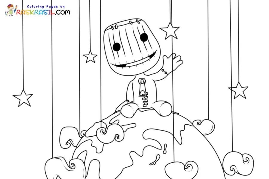 Çocuklar İçin Little Big Planet Boyama Sayfaları 