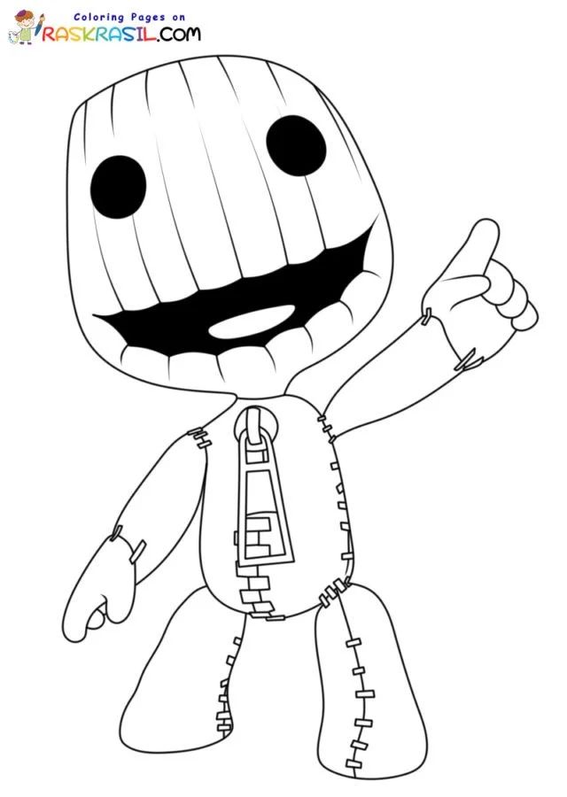 Çocuklar İçin Little Big Planet Boyama Sayfaları 