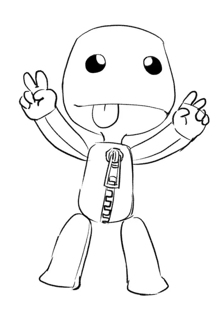 Çocuklar İçin Little Big Planet Boyama Sayfaları 