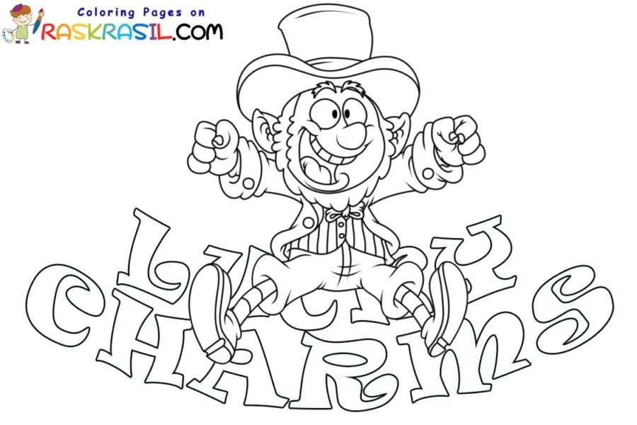 Çocuklar İçin Lucky Charms Boyama Sayfaları 