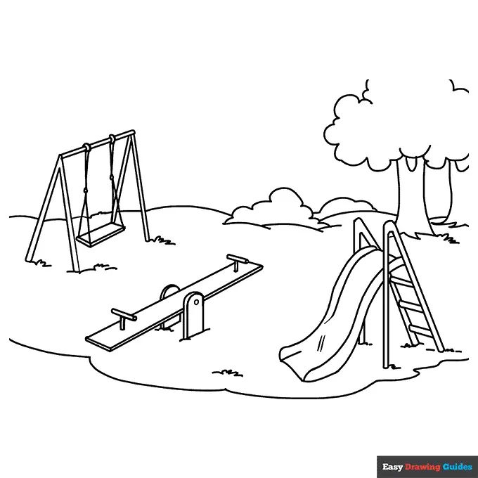 Çocuklar İçin Melon Playground Boyama Sayfaları 
