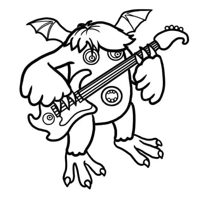 Çocuklar İçin My Singing Monsters Boyama Sayfaları 