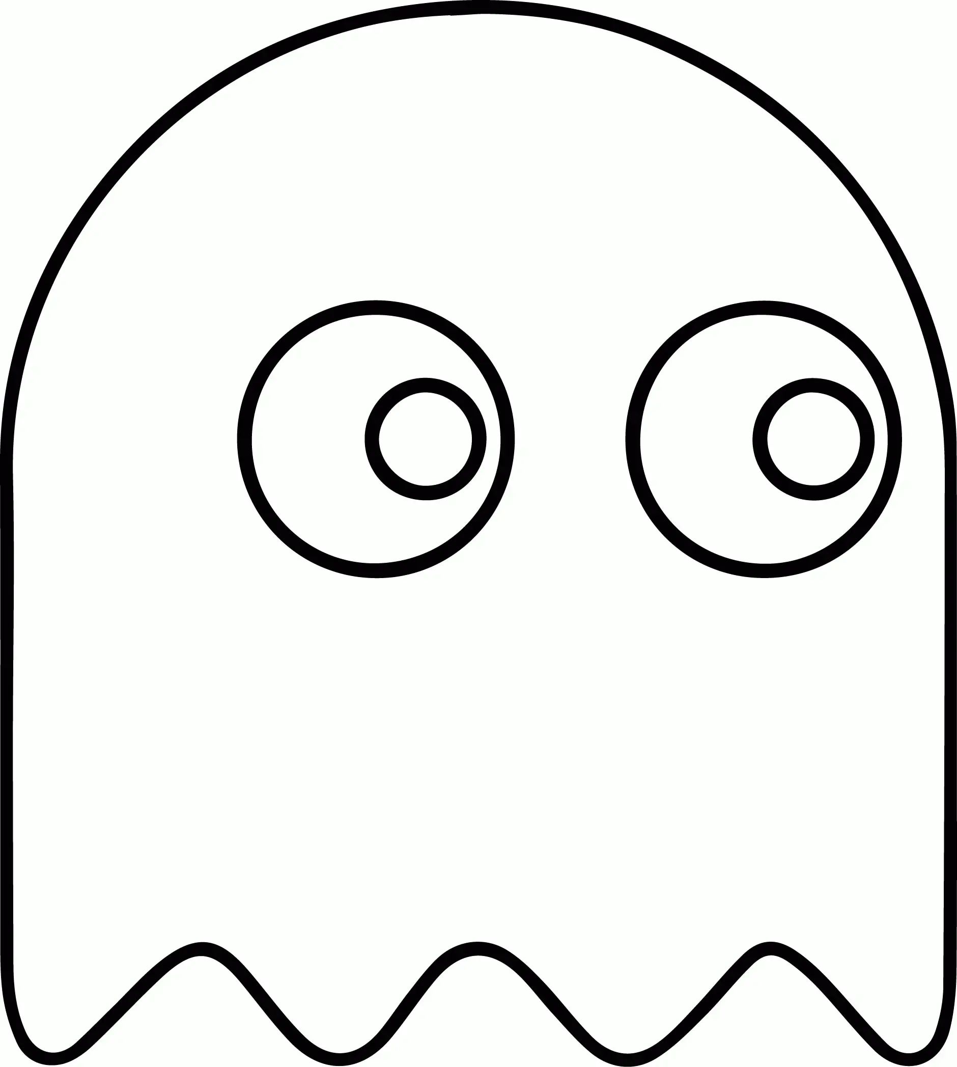 Çocuklar İçin Pac Man Boyama Sayfaları 