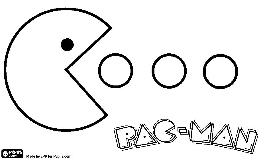 Çocuklar İçin Pac Man Boyama Sayfaları 