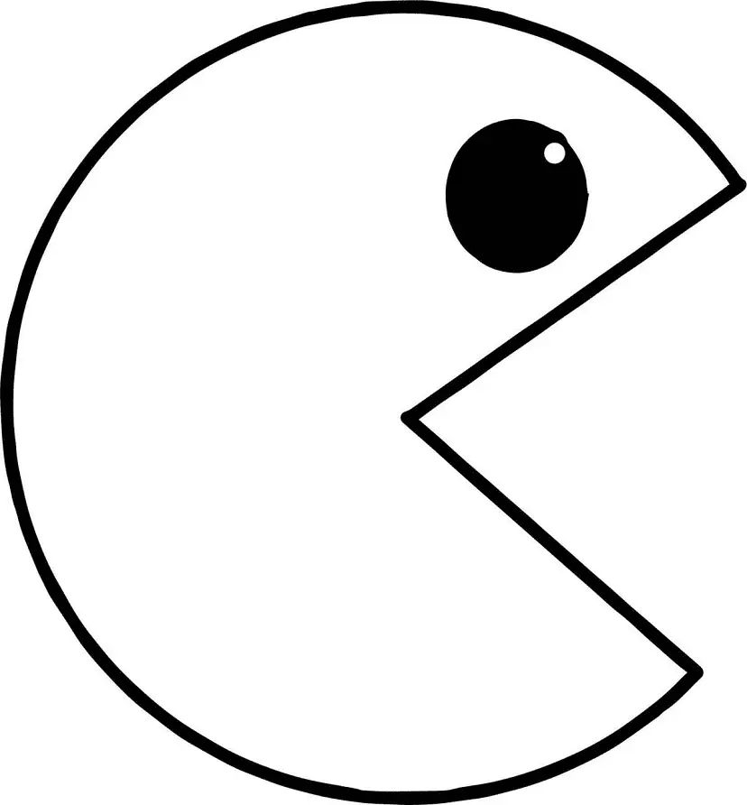 Çocuklar İçin Pac Man Boyama Sayfaları 