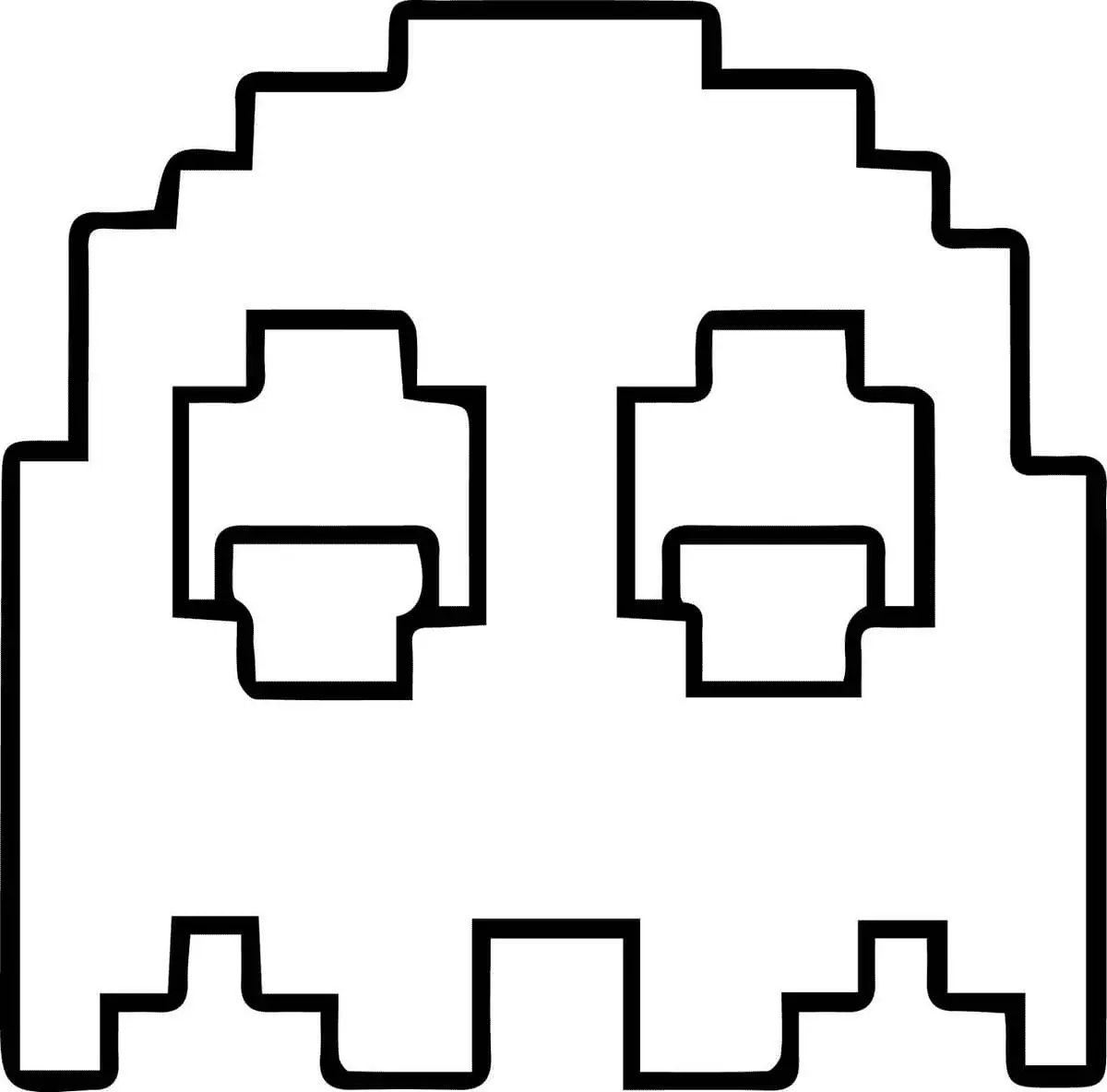 Çocuklar İçin Pac Man Boyama Sayfaları 