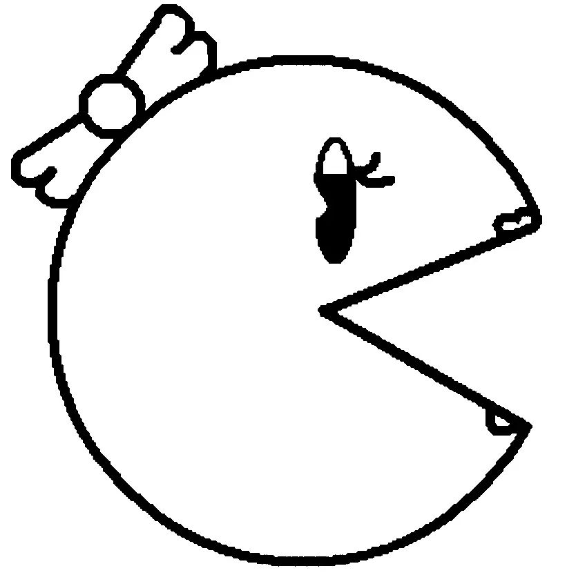 Çocuklar İçin Pac Man Boyama Sayfaları 